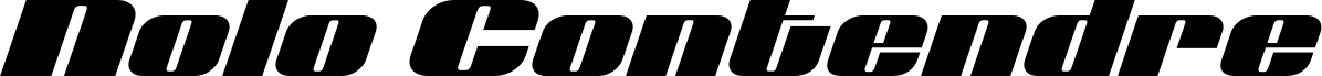 Nolo Contendre Expanded Italic
