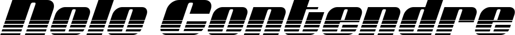 Nolo Contendre Halftone Italic