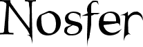 Preview of the Nosfer font