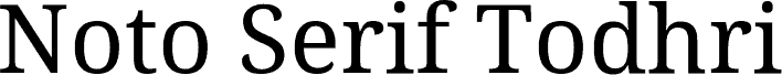 Noto Serif Todhri Regular