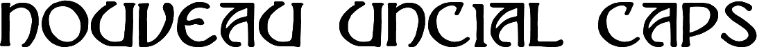 Nouveau Uncial Caps