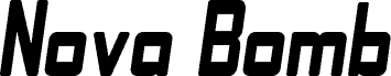Nova Bomb Bold Oblique