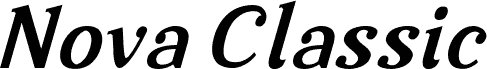 Nova Classic Bold Italic