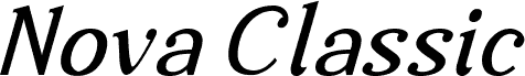 Nova Classic Italic
