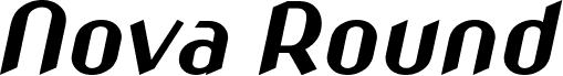 Nova Round Slim Bold Oblique