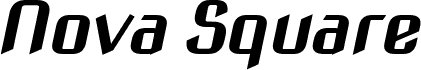 Nova Square Slim Bold Oblique