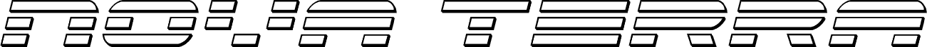 Nova Terra 3D Italic 字体