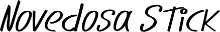 Novedosa Stick Italic