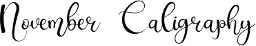 November Caligraphy