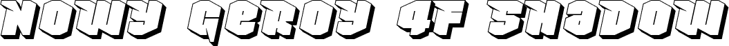 Nowy Geroy 4F Shadow Italic