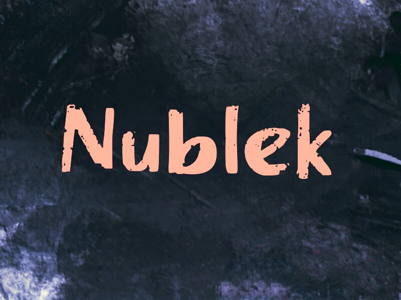 n Nublek 字体