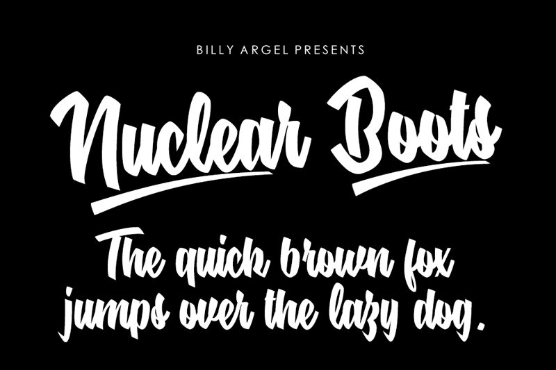 Nuclear Boots Schriftart