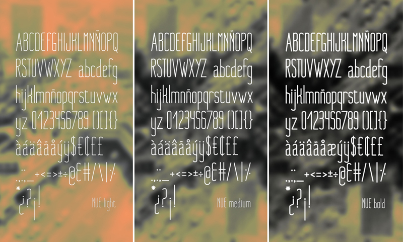 Nue Schriftart