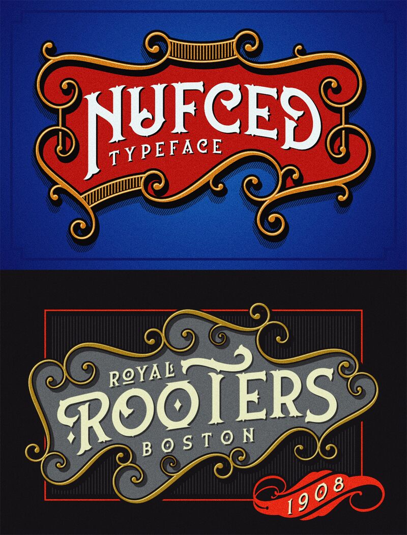 nufced Schriftart