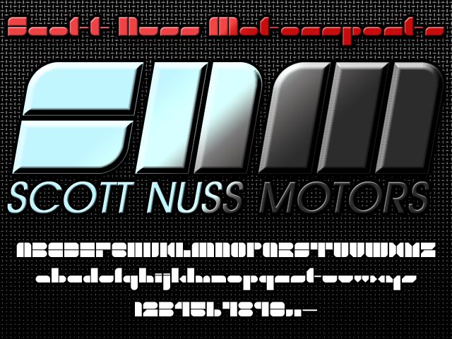Nuss Motorsports Druh písma