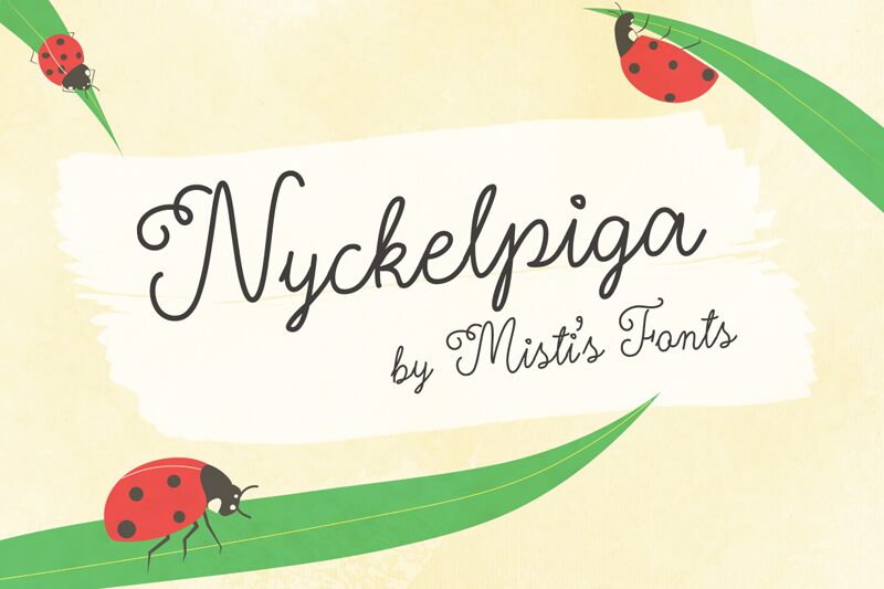 Nyckelpiga Schriftart