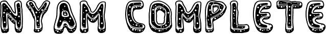 Preview of the Nyam Complete font