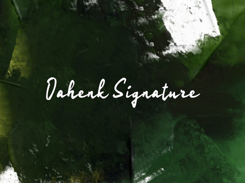 Oahenk Signature 字体