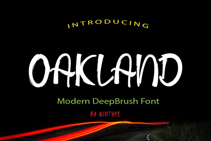 OAKLAND Schriftart
