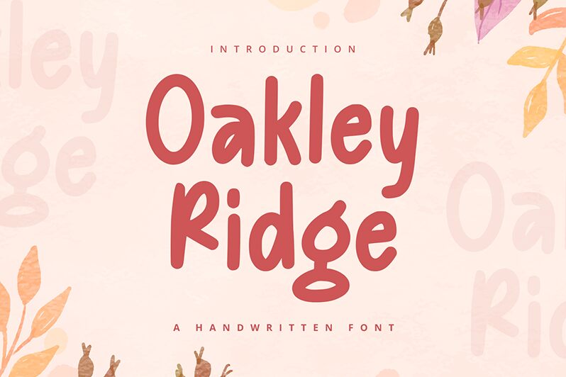 Oakley Ridge Czcionka
