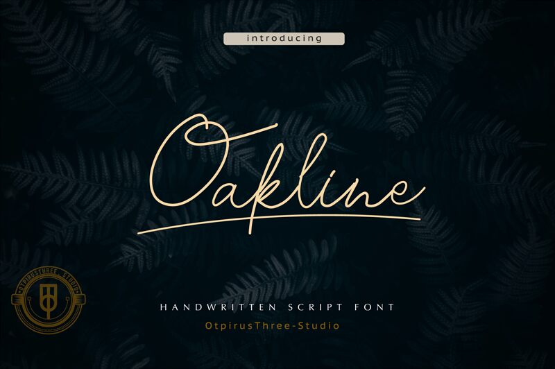 Oakline Schriftart