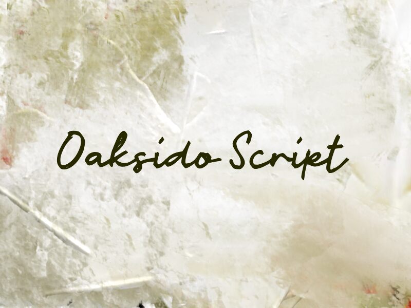 Oaksido Script Police