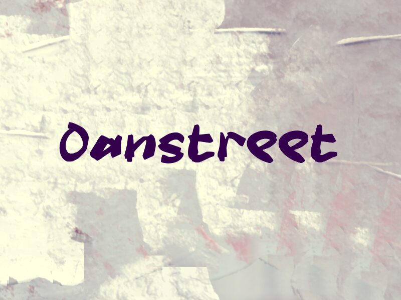 Oanstreet Druh písma