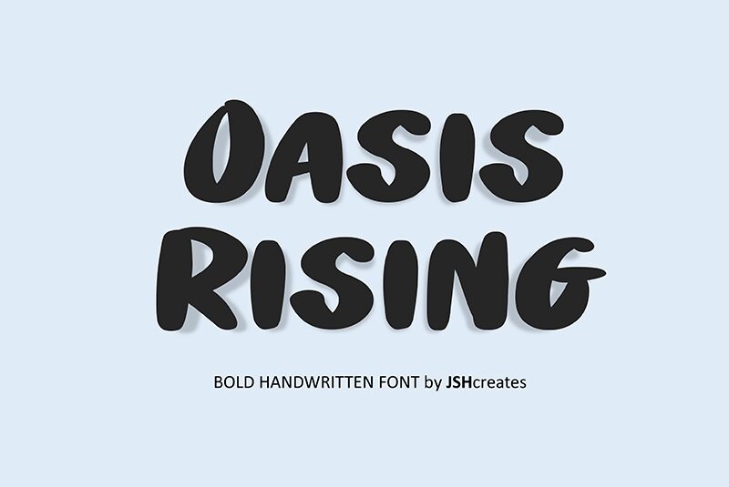Oasis Rising Schriftart