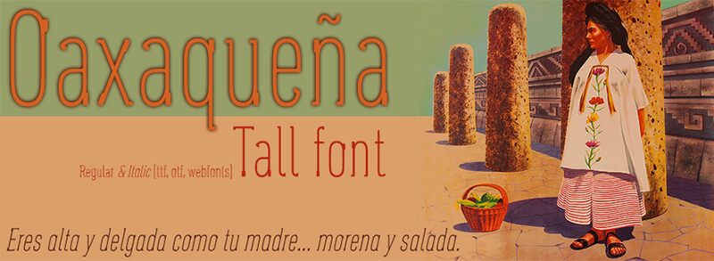 Oaxaqueña Tall Czcionka