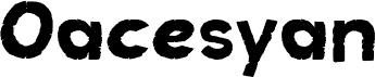 Oacesyan písmo