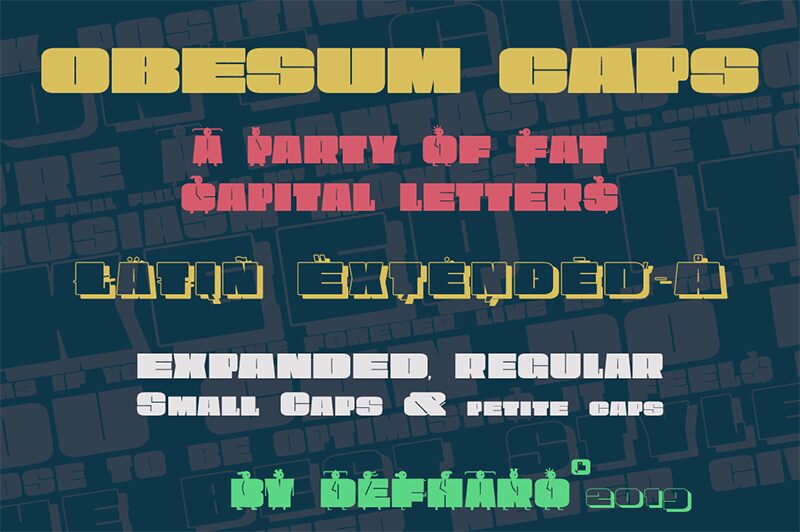 Obesum Caps Czcionka