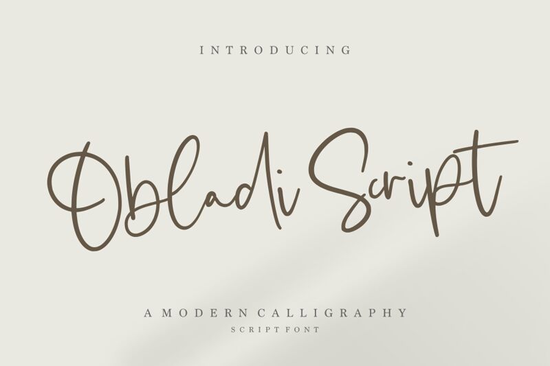 Obladi Script Czcionka