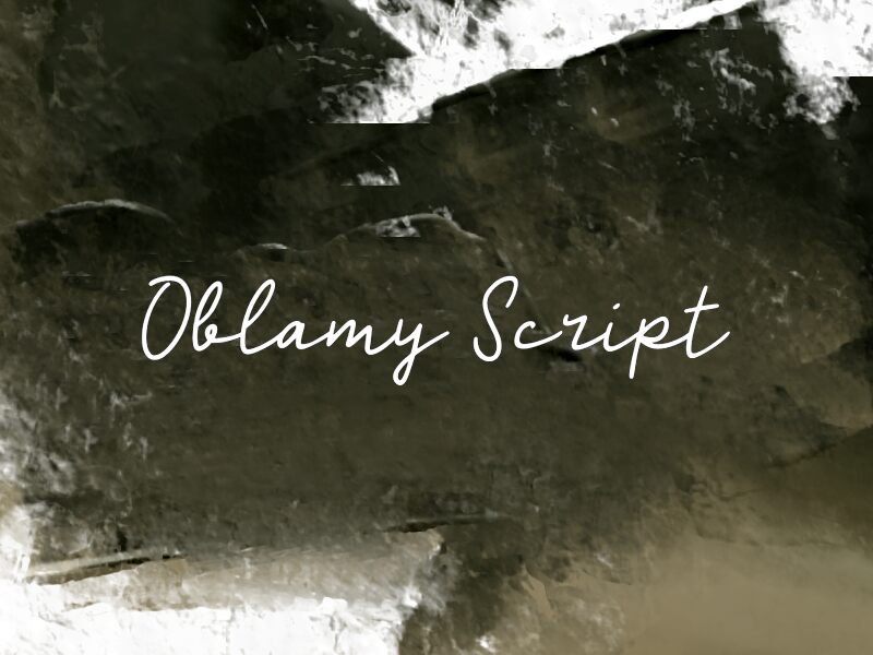 Oblamy Script 字体