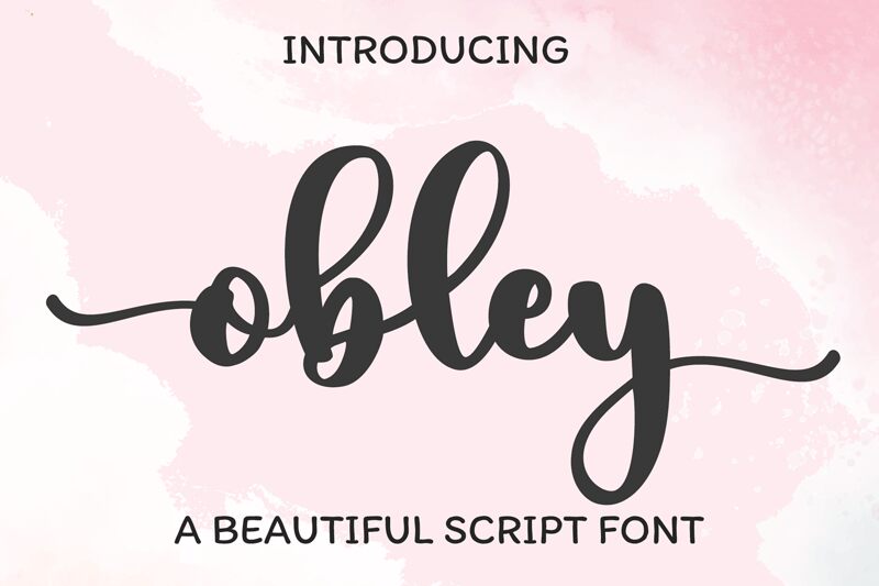 Obley Schriftart