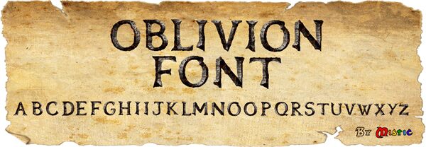 OblivionFont Czcionka