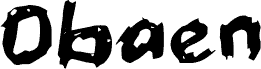 Preview of the Obaen font