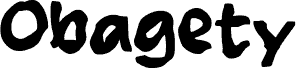 Preview of the Obagety font