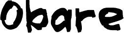 Preview of the Obare font