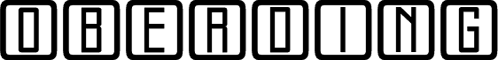 Preview of the Oberding Condensed Regular font