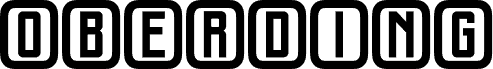 Preview of the Oberding Flat Regular font