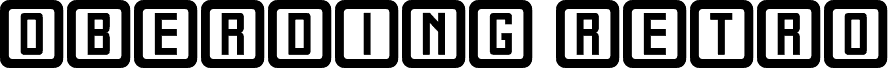 Oberding Retro Regular 字体