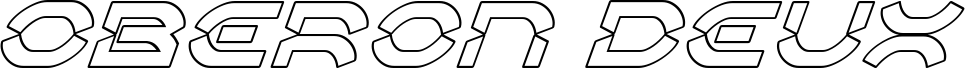 Попередній перегляд шрифту Oberon Deux Outline Italic