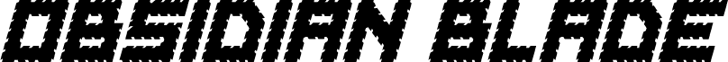 Obsidian Blade Italic