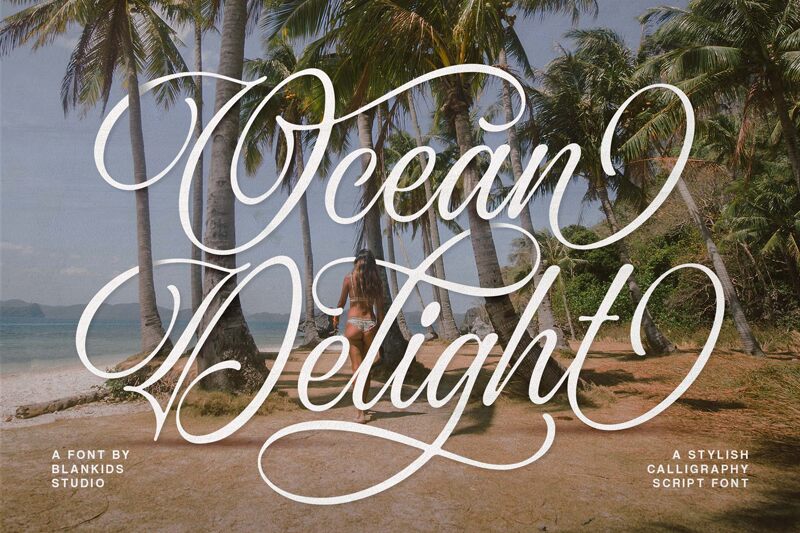 Ocean Delight Schriftart