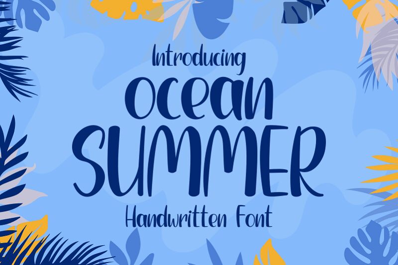 Ocean Summer Schriftart