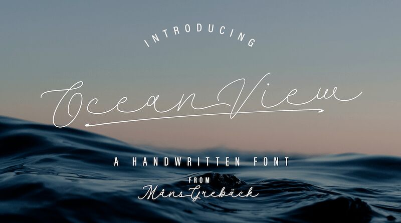 Ocean View Schriftart