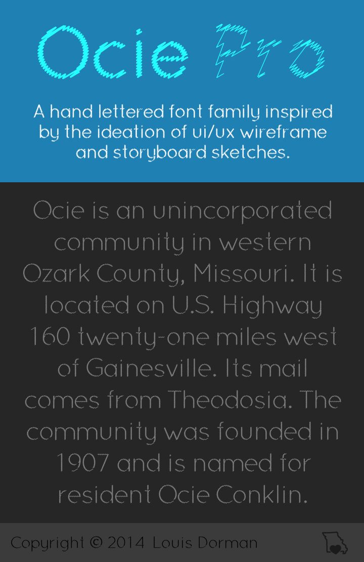 Ocie Schriftart