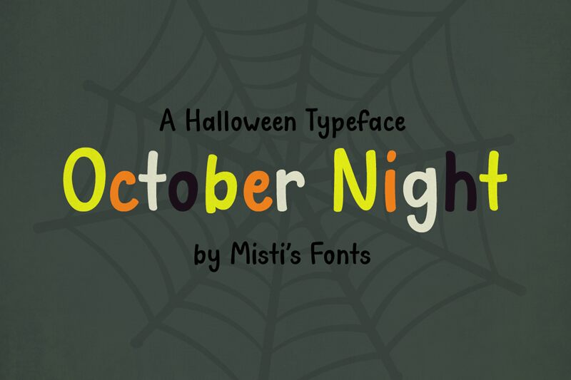October Night Schriftart