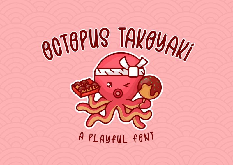 OCTOPUS TAKOYAKI Czcionka