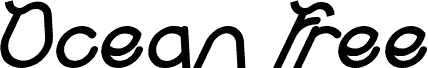 Preview of the Ocean Free Bold Italic font